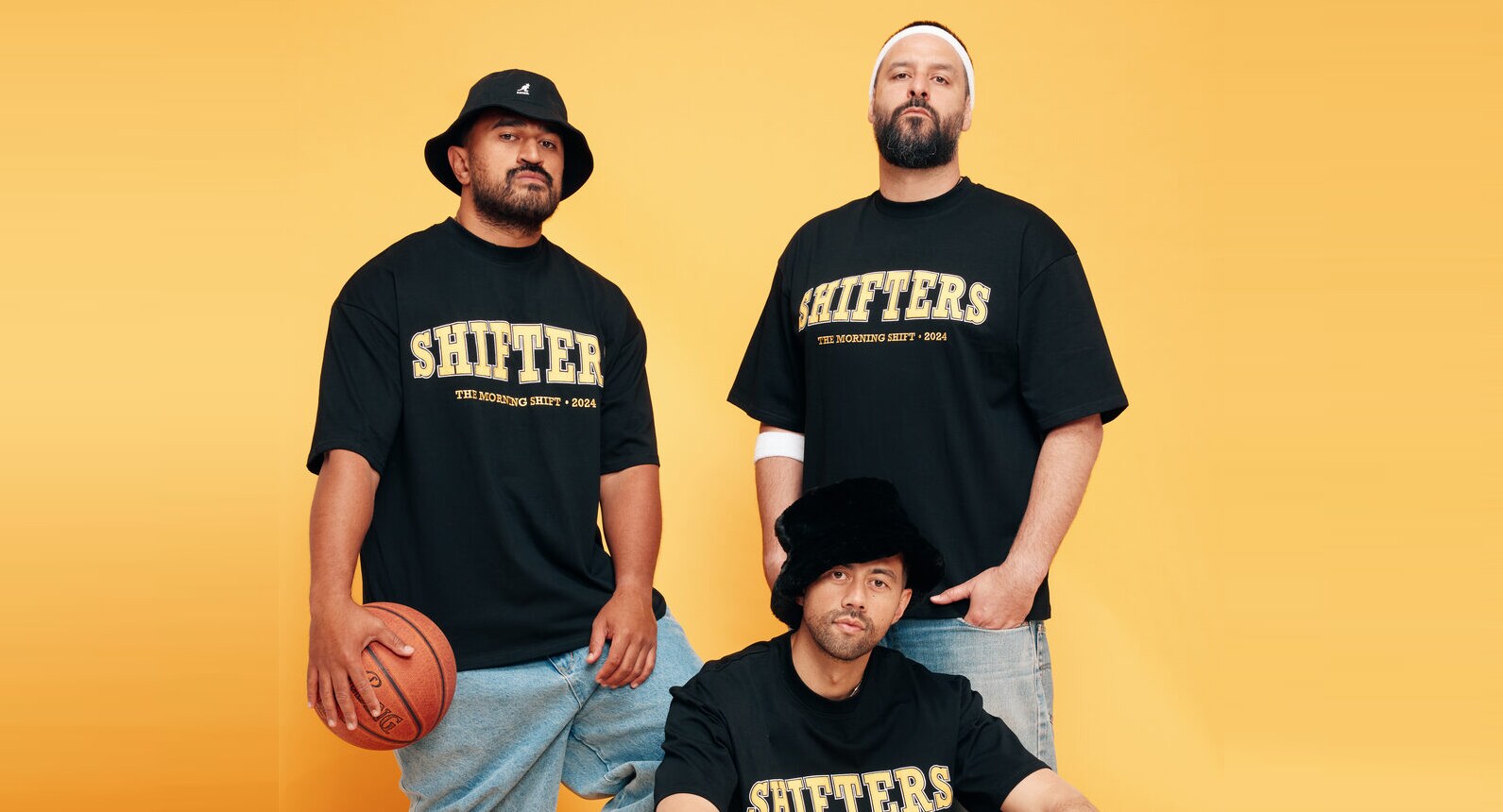 The Morning Shift crew: Jordan, Marc and Brook